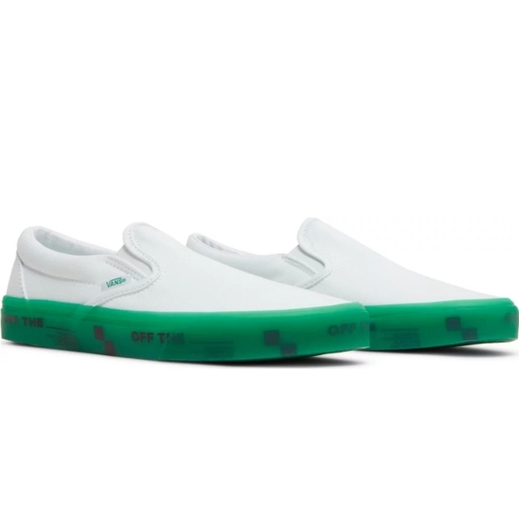 Vans Classic Slip On Off The Wall Translucent Green sz M7/W9 main image 8